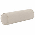 Cuscino cilindrico 20 x 60 cm in tessuto beige - supporto decorativo moderno
