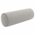 Cuscino cilindrico 20 x 60 cm in tessuto grigio - supporto decorativo