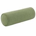 Cuscino cilindrico 20 x 50 cm in tessuto verde salvia - supporto decorativo