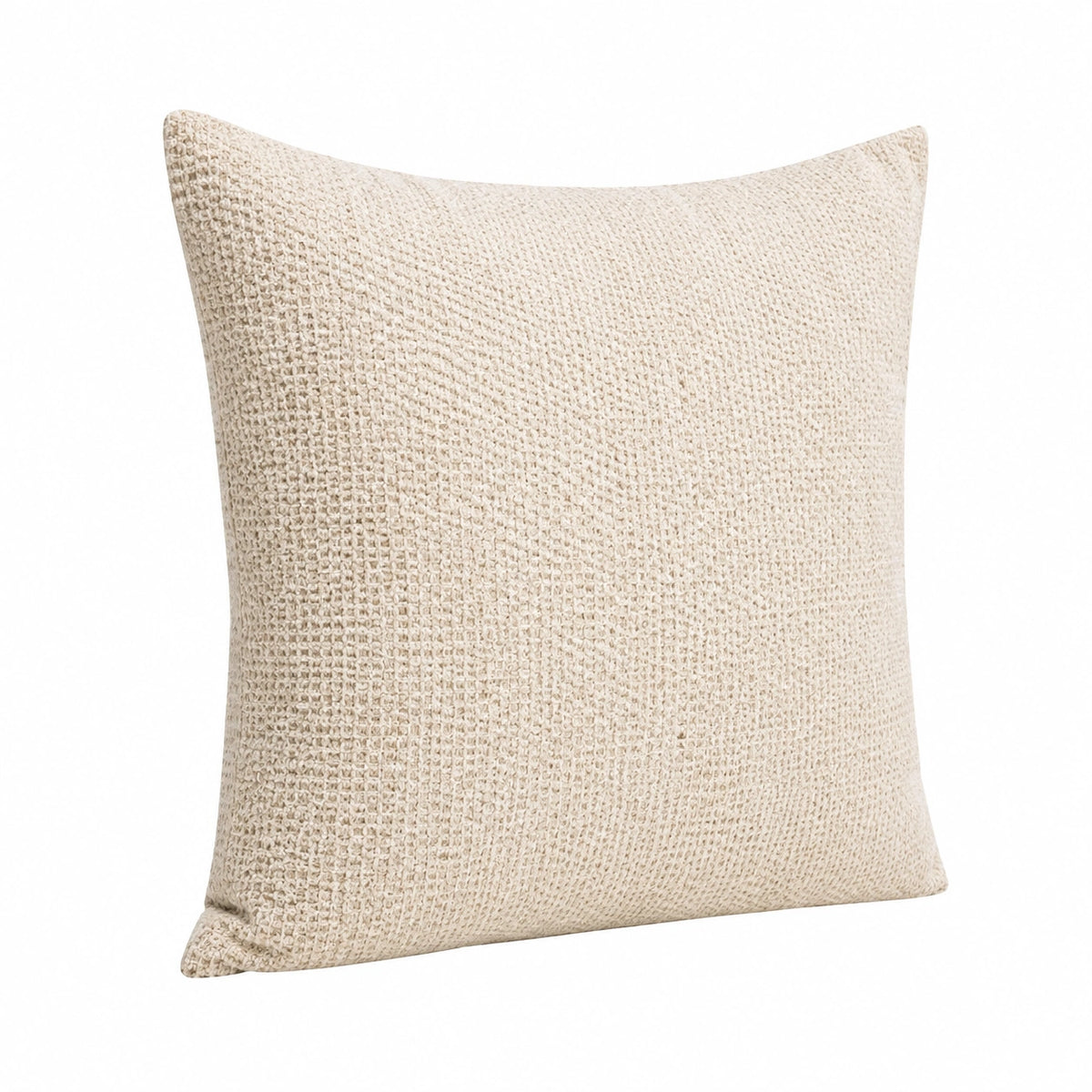 Cuscino decorativo 45 x 45 cm in tessuto beige quadrato