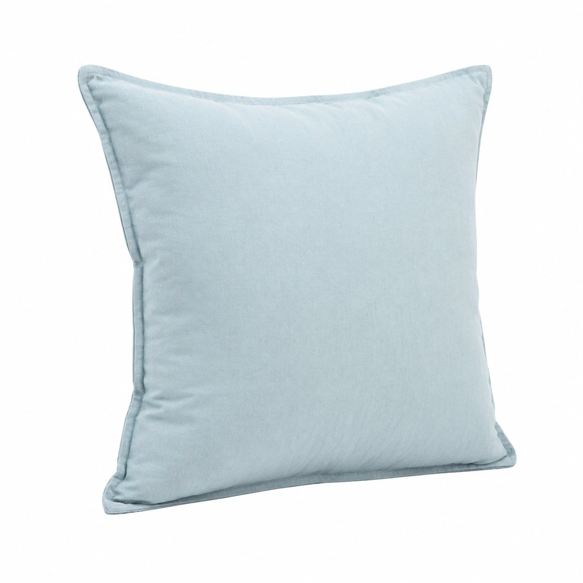 Cuscino decorativo 45 x 45 cm in tessuto azzurro chiaro per divano stile minimal